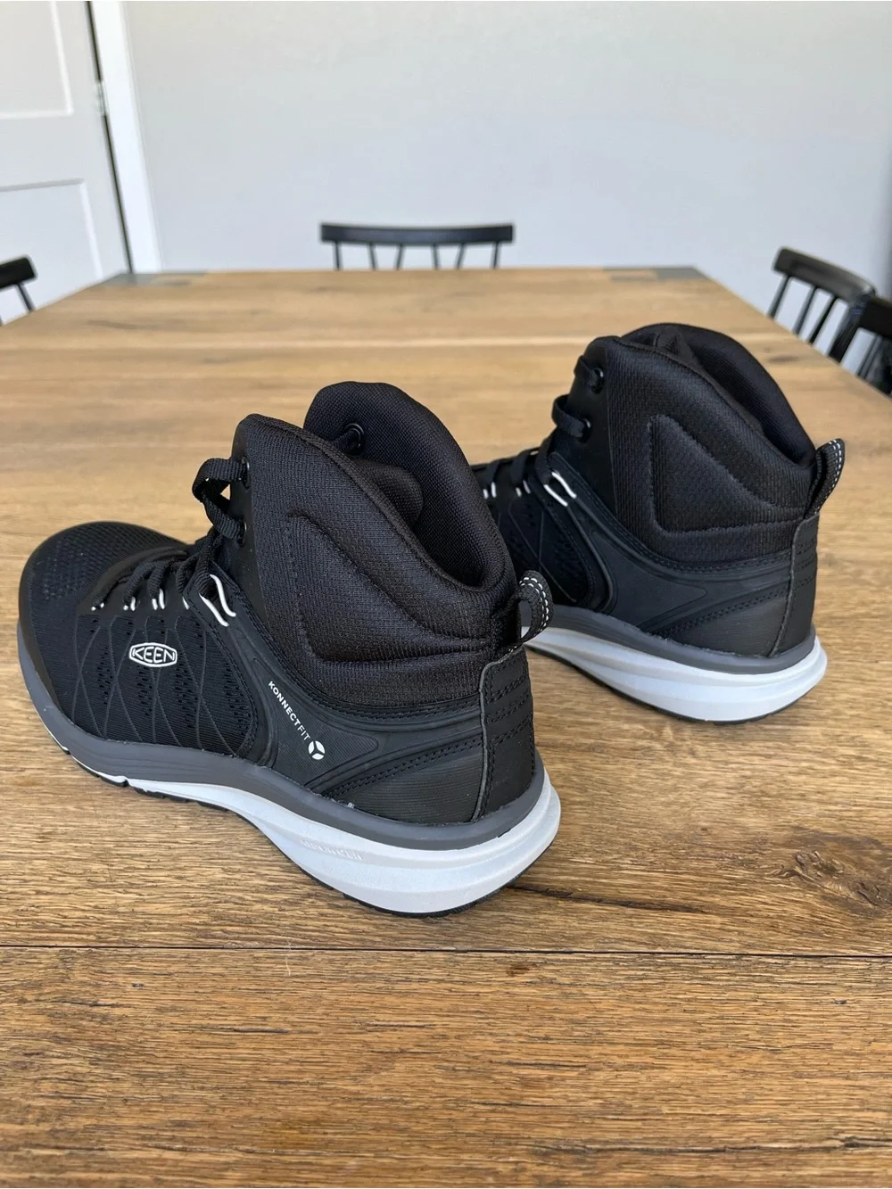 Size 10.5 Men’s Keen Utility Vista Energy Mid ESD CT Black Synthetic Work Boots - Picture 3 of 6